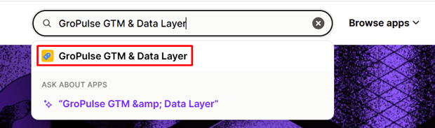 Search for GroPulse GTM & Data Layer