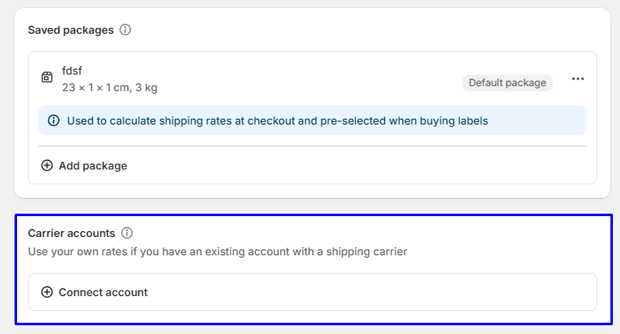 Carrier Accounts