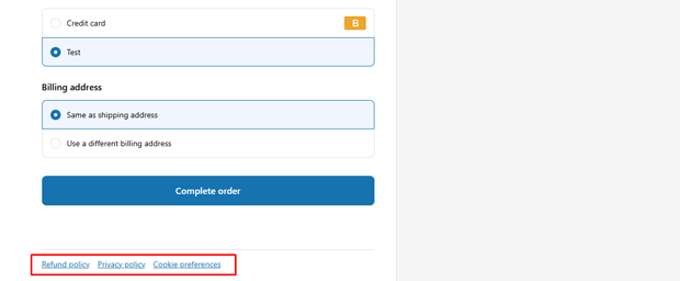 Checkout Footer