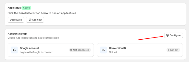 Click on the Configure Button