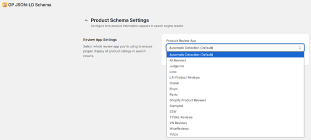 Select the product review app