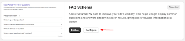 Configure FAQ Schema