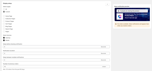 Configure Targeting Options