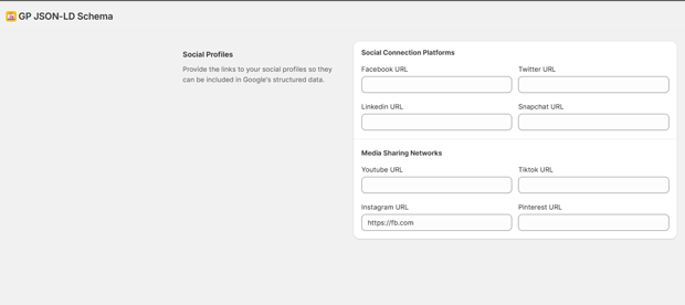Social Media Profile Links