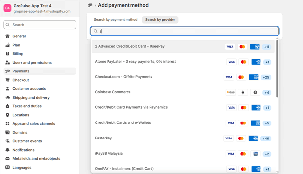Choose a Payment Method
