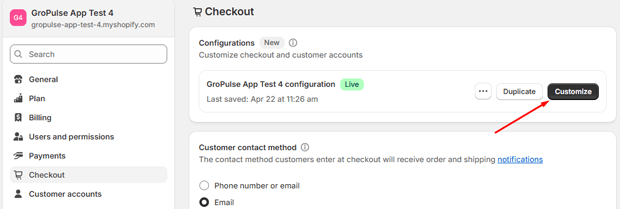Customize Checkout Page