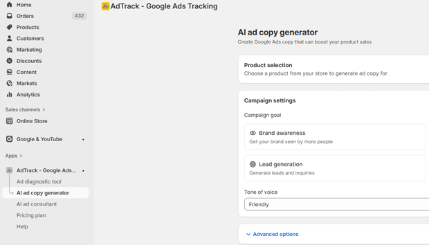 Google Ad Copy Generator