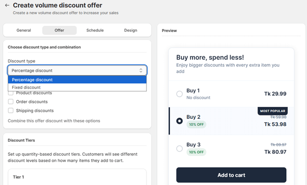 Flexible Pricing Tiers