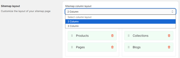 Select your preferred layout