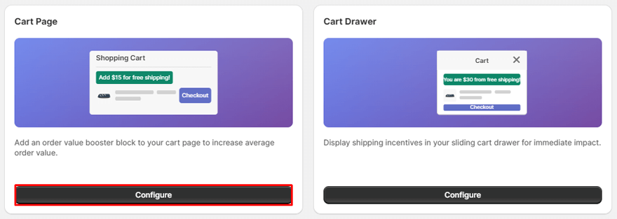 Click the Configure button