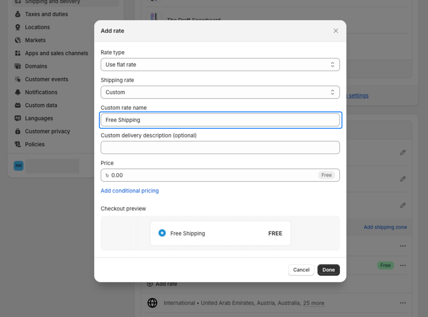 Enter a descriptive name