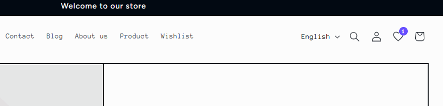 Wishlist Icon to the Header Menu