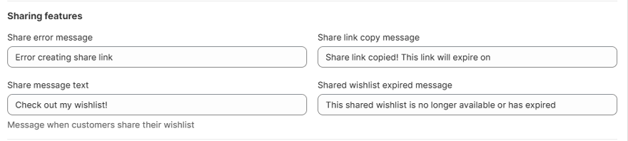 Sharing Features