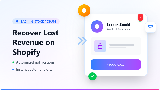 Back-in-Stock Popups: Recover Lost Revenue on Shopify