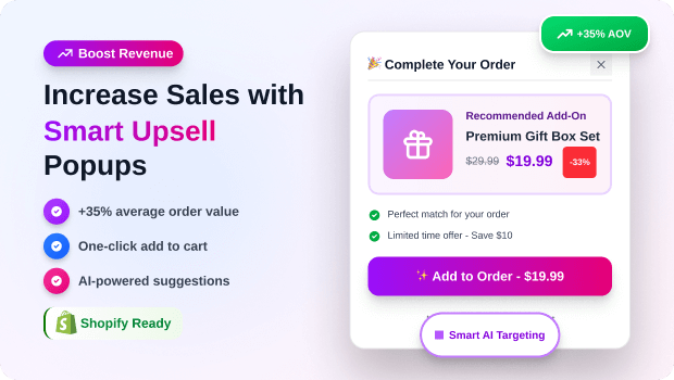How to Increase Shopify Sales with Smart Upsell Popups