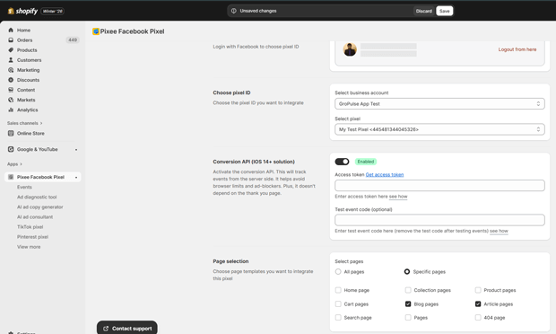 Add your second Meta Pixel