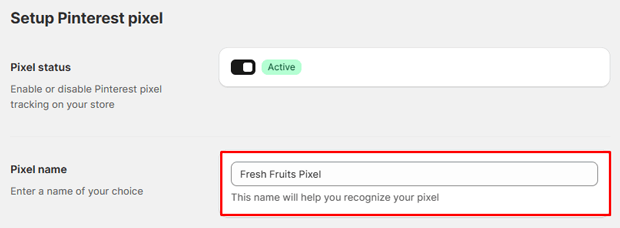 Enter a recognizable name