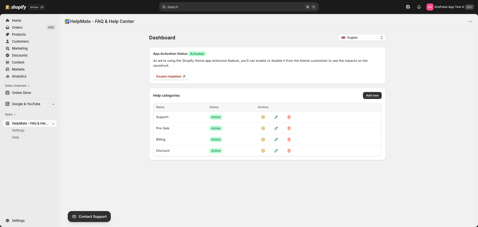Dashboard Overview