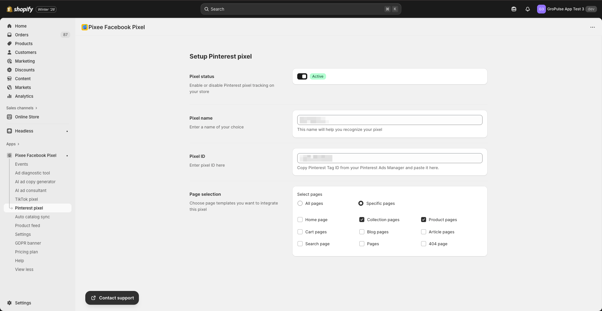 Pinterest Pixel Setup