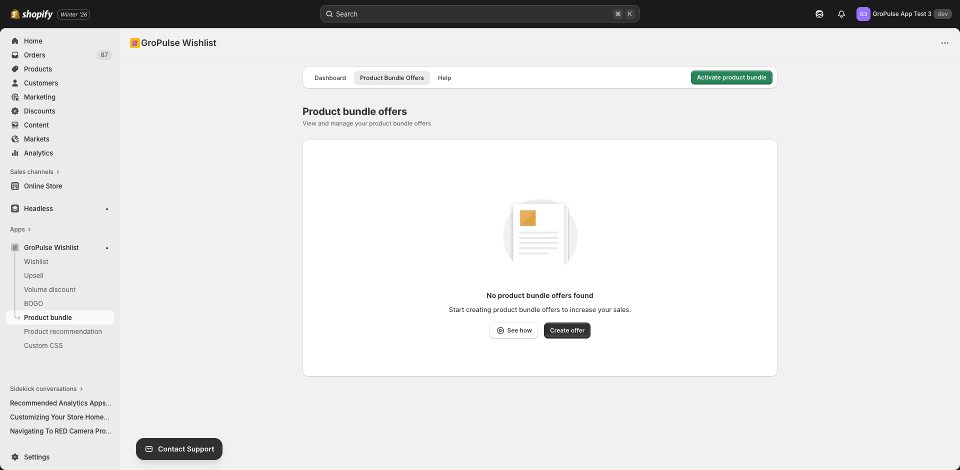 Bundle Product Selection