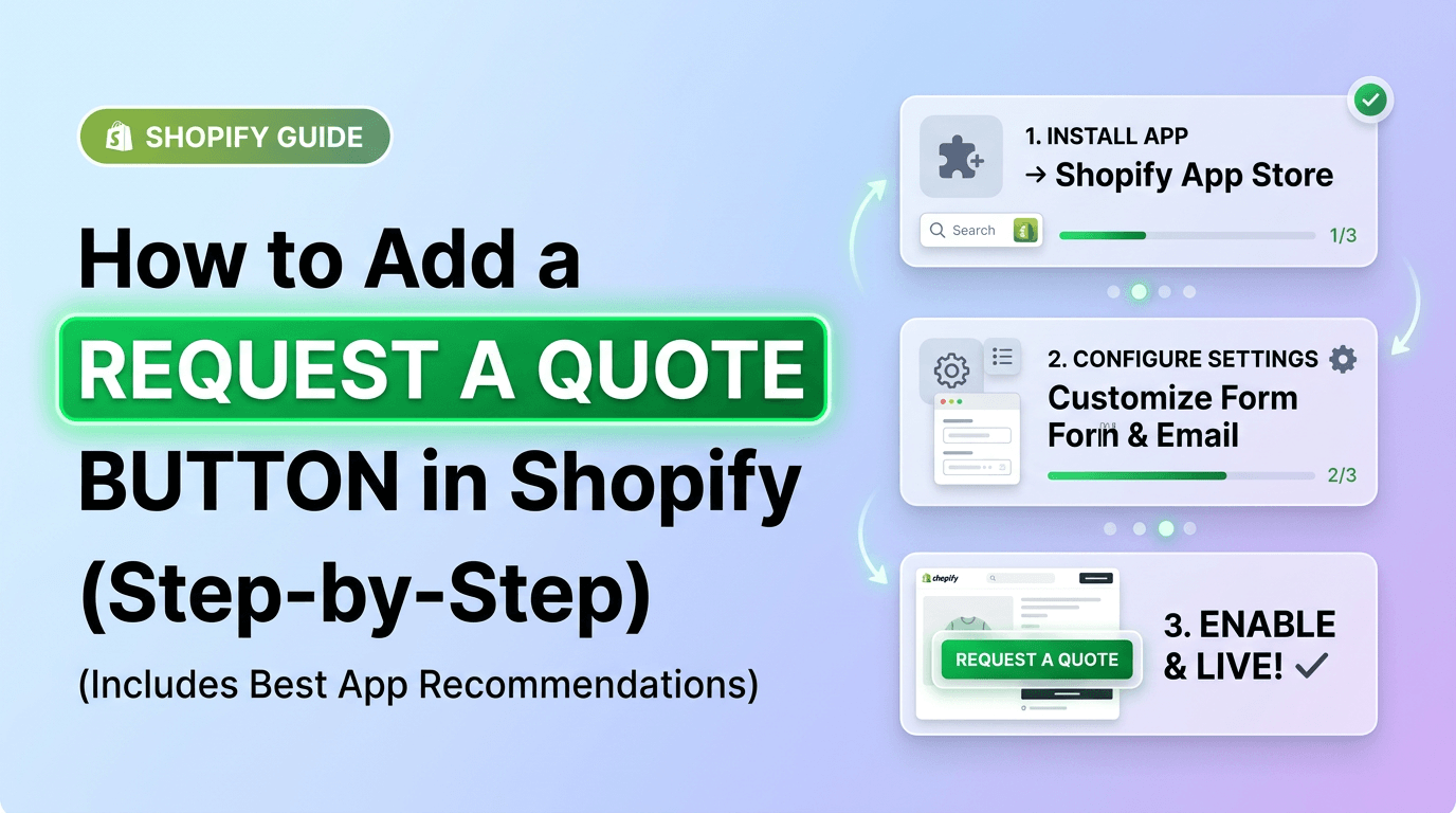 How to Add a Request a Quote Button in Shopify (Step-by-Step)