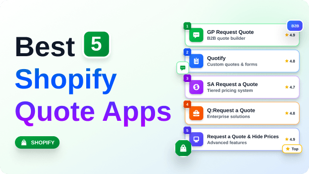 5 Best Shopify Request a Quote Apps for B2B & Wholesale (2026)