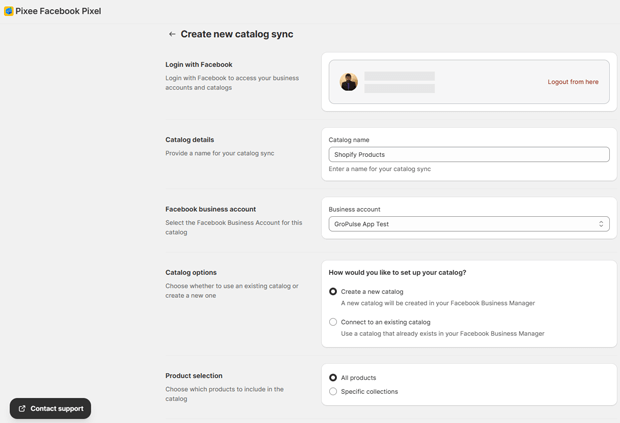 Create a New Catalog Sync