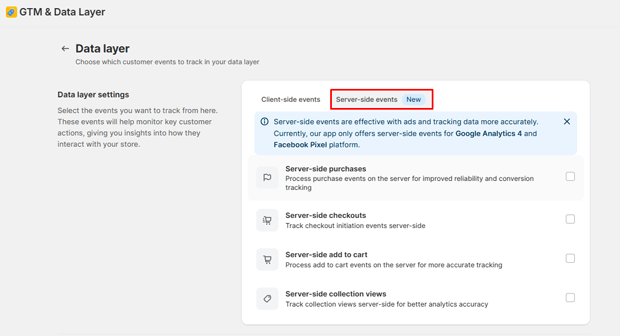 Server Side Events Tracking