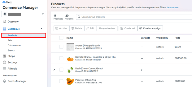 Visual Checks for Your Meta Commerce Manager