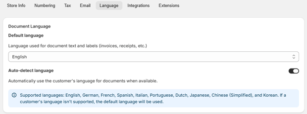 Enable Auto-Language Detection
