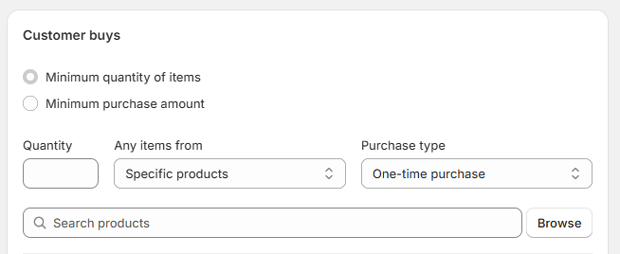 Define Customer Buys (X)