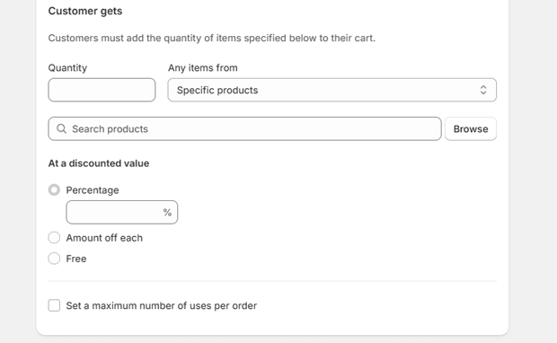 Define Customer Gets (Y)