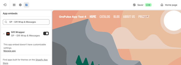 enable gp gift wrap and messages