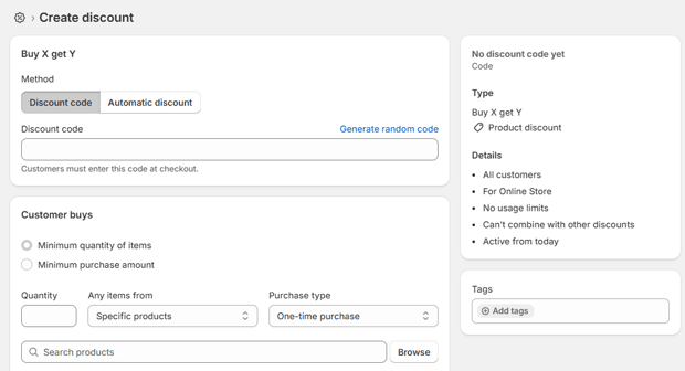 select discount methods