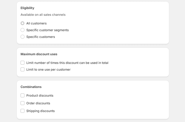 Configure Maximum Uses