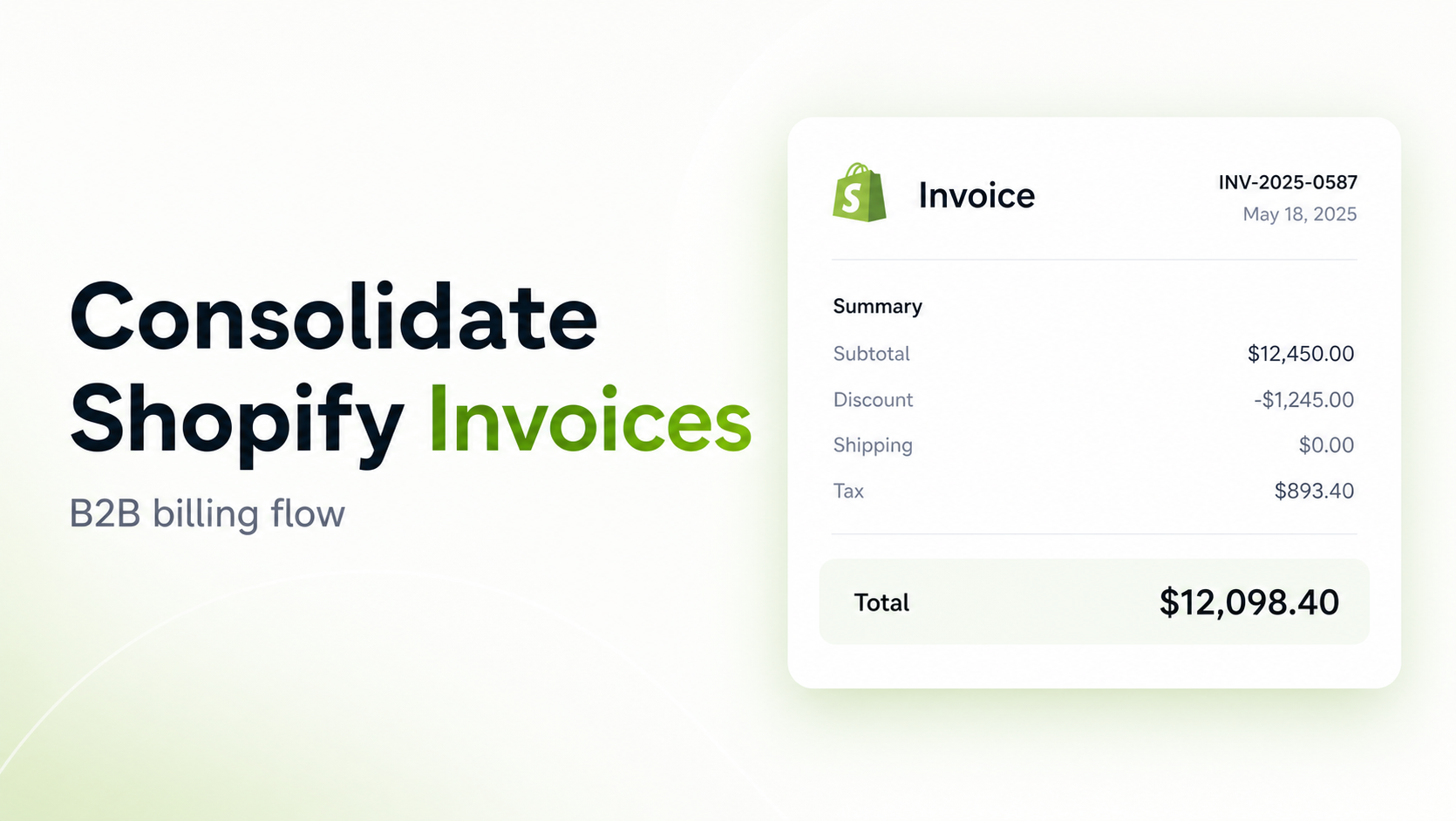 Consolidate Shopify Invoices: B2B & Wholesale Guide
