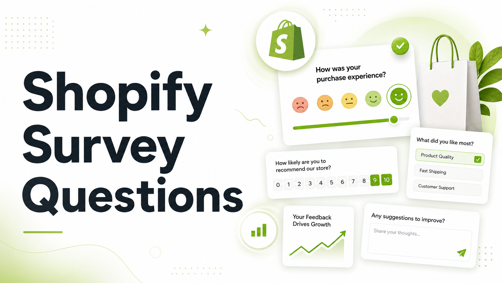 Best Post Purchase Survey Questions for Shopify Stores (Organized by Use Case)