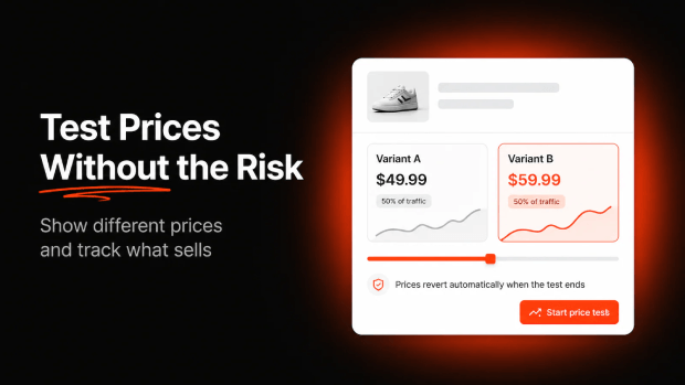 A/B Test Pricing on Shopify